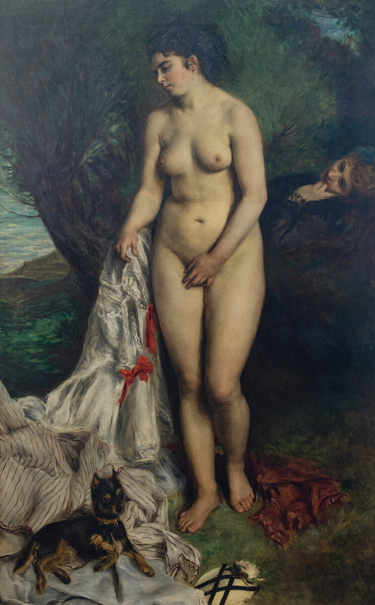 Огюст Ренуар - Обнаженная с грифоном, 1870