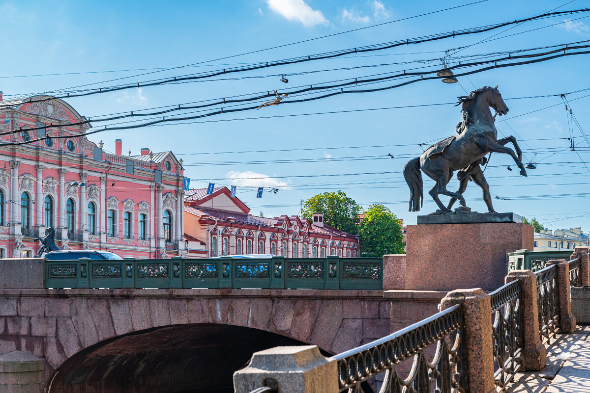 Конь на Аничковом мосту