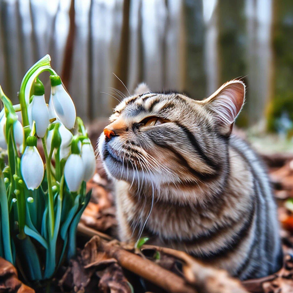 Весной пахнет. Автор сгенерировал изображение в нейросетях