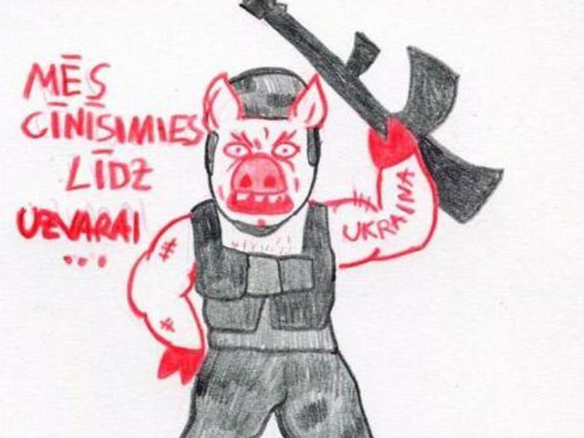    Картинка из комикса про ВСУ, опубликованного порталом LSM© LSM