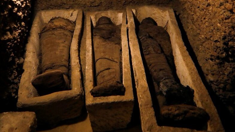Мумии из некрополя Туна-эль-Гебель в провинции Минья, Египет, 2019 год/ © arabnews.com