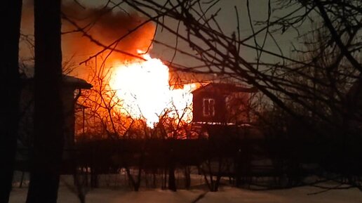 Пожар в снт Толстопальцево.