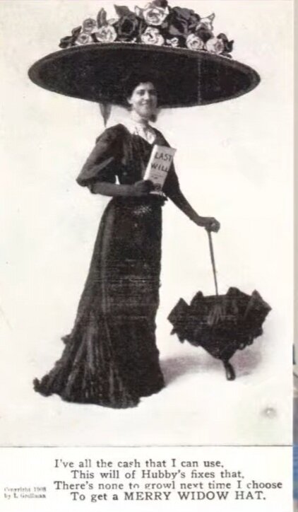 Шляпа "Весёлая вдова" авторства леди Люсиль Дав-Гордон.