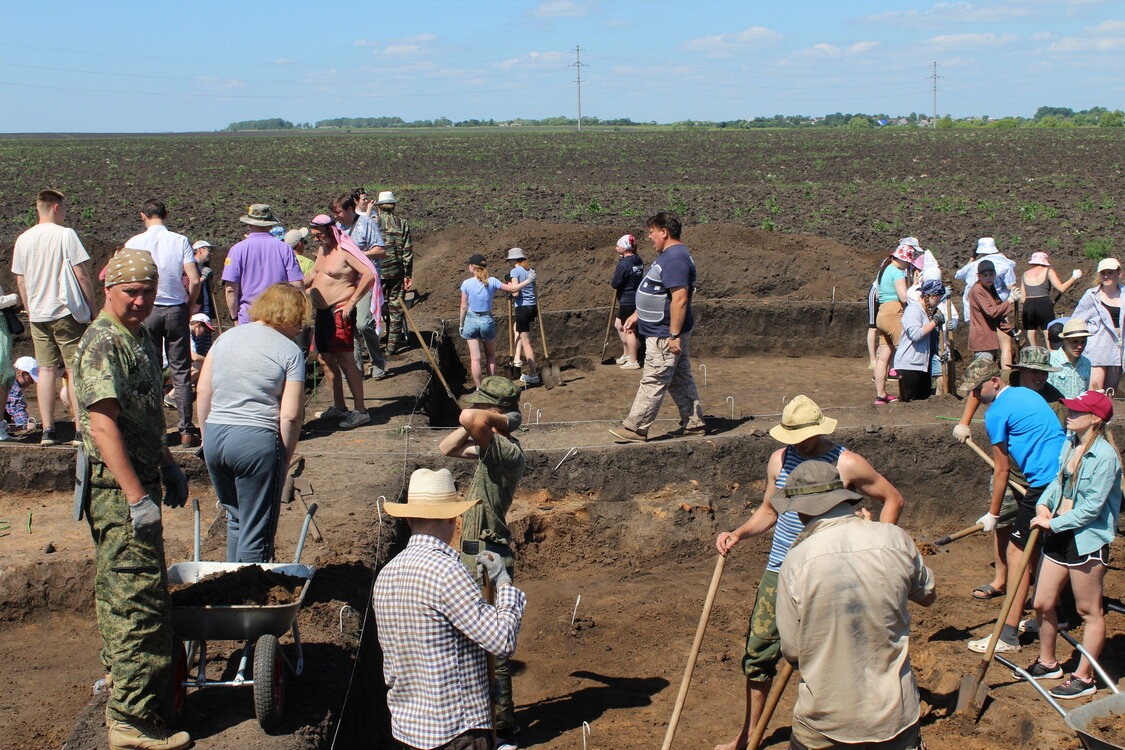 Археологические раскопки в Наровчате. Лето 2023г.