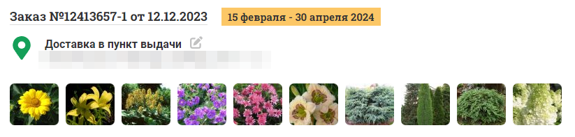 Вот один из моих заказов с двумя твоими лилейниками. Гортензия Candlelight куплена потому, что обе гортензии Леди (Пинк и Уайт) оказались на одно лицо... 