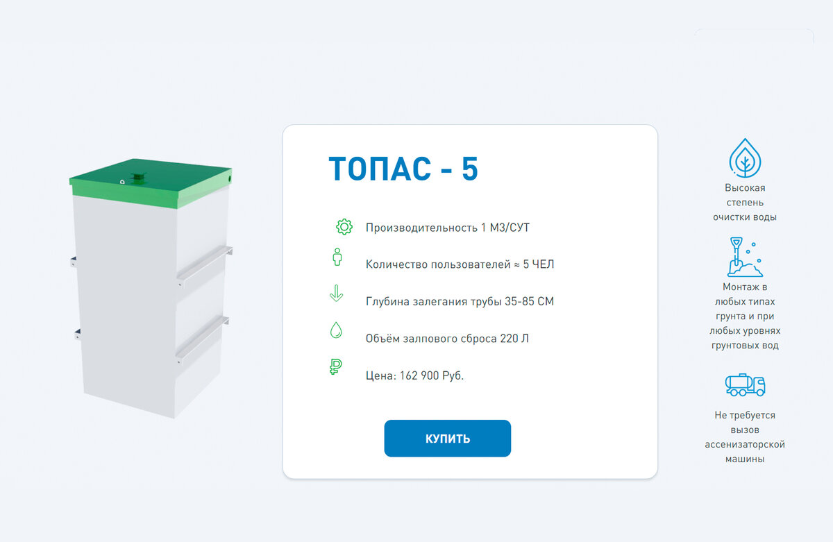 Страница с продуктом
