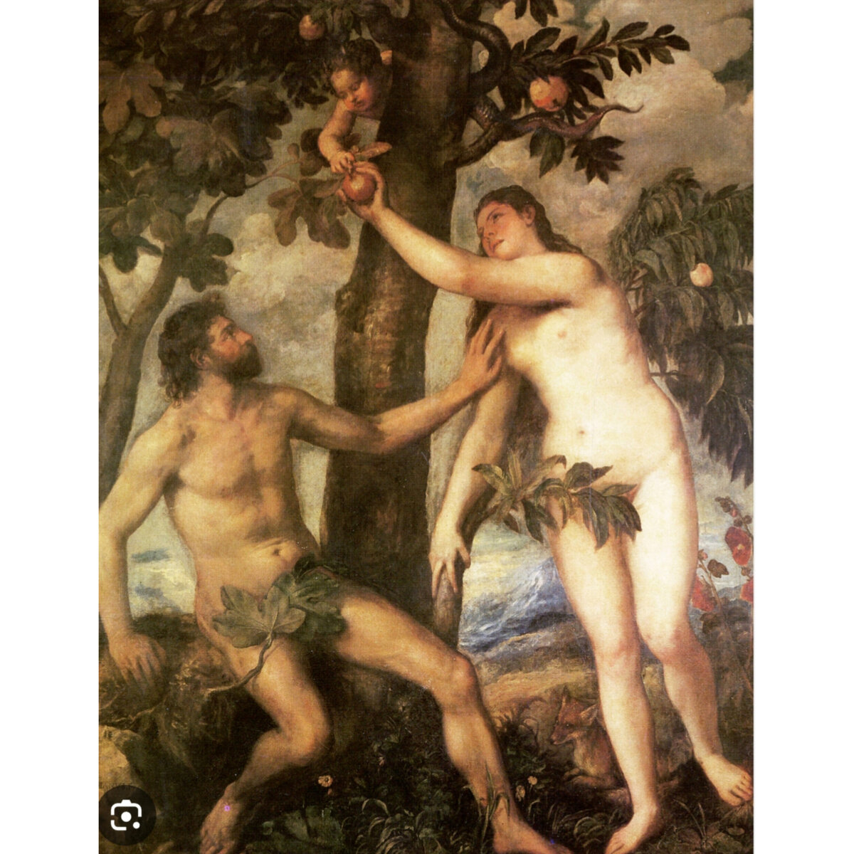 Тициан Вечеллио "Грехопадение"