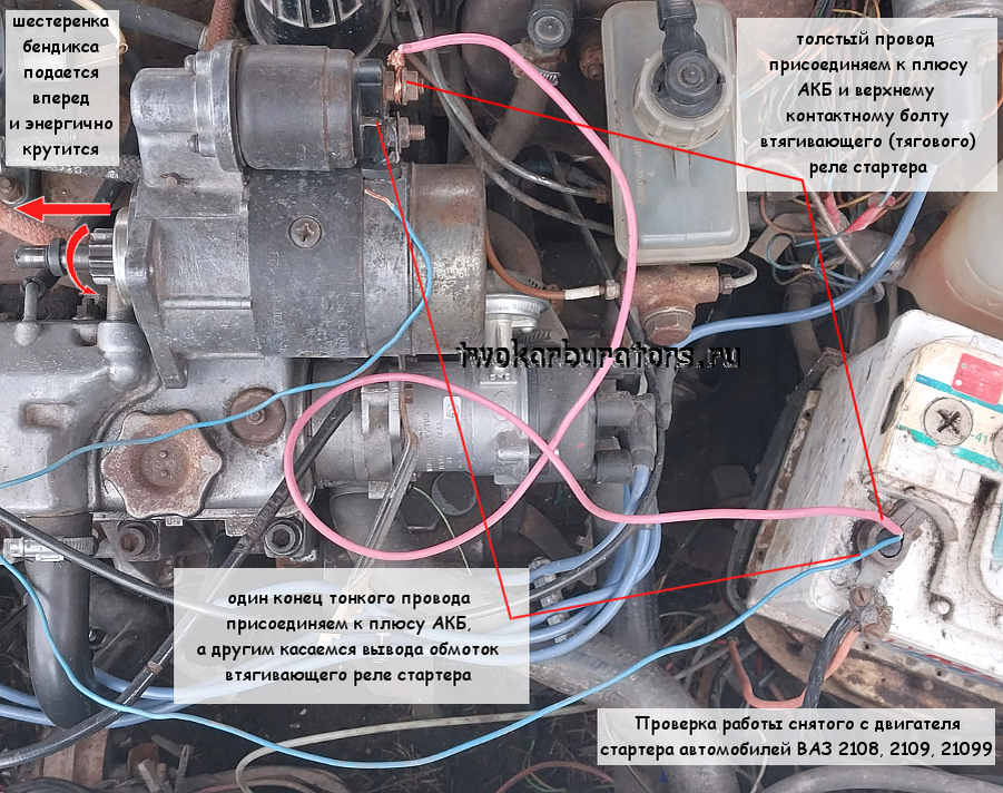 Замена втягивающего реле стартера ваз 2109 под силу каждому