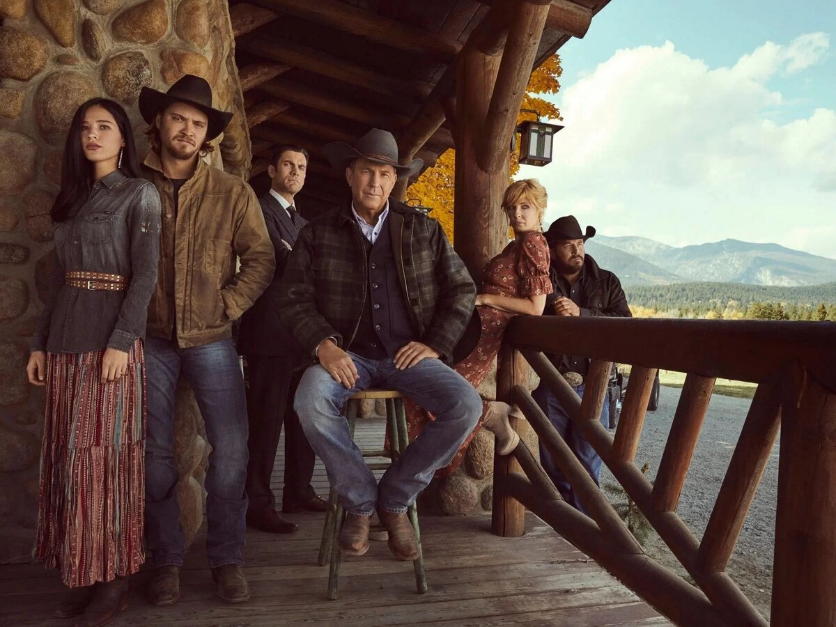 Главные герои сериала "Йеллоустоун" 
