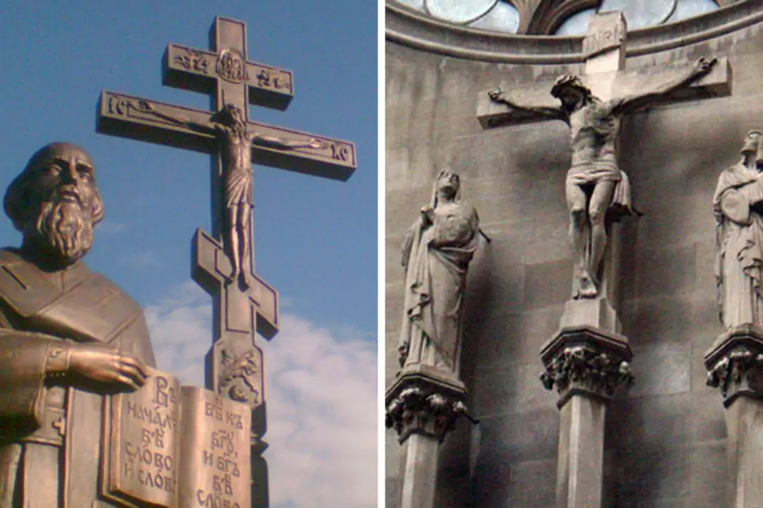 Обращали внимание на то, что у православных крестов внизу есть косая перекладина? Сейчас расскажу, что она означает.