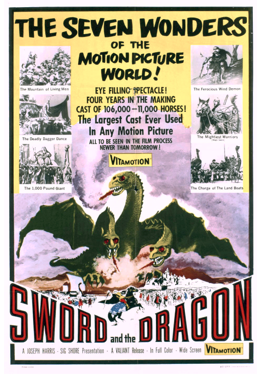 Меч и Дракон. Американский постер к русскому фильму. 