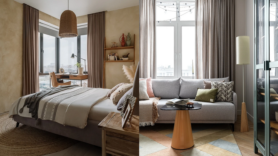 Проекты дизайнеров Катарины Притчиной (слева) и Ирины Халезовой (справа)