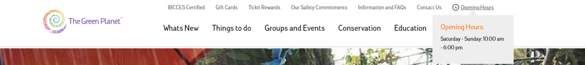 Opening hours с официального сайта