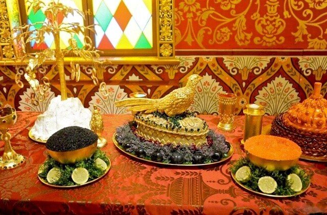 Царский стол. Дворец царя Алексея Михайловича. Современная экспозиция.