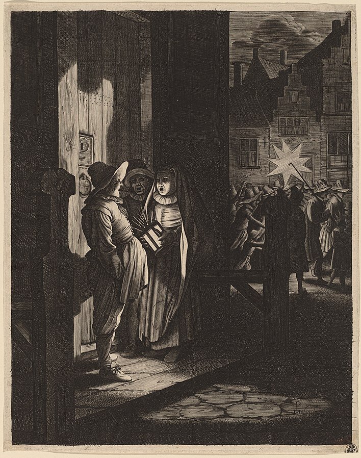 Ян ван де Вельде II по пьесе Питера Молина "Звезда королей", 1630. гравюра