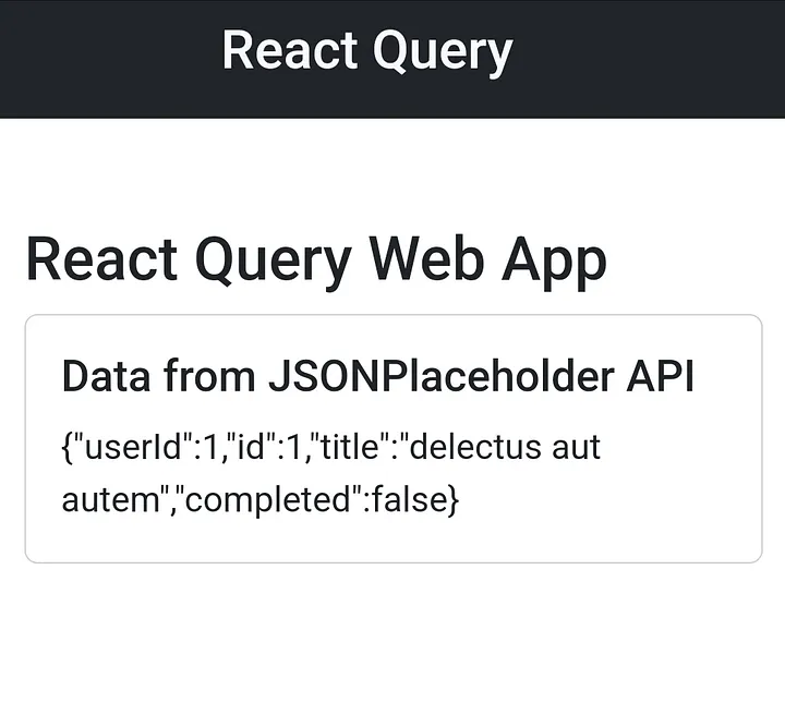 Приложение с интеграцией React Query