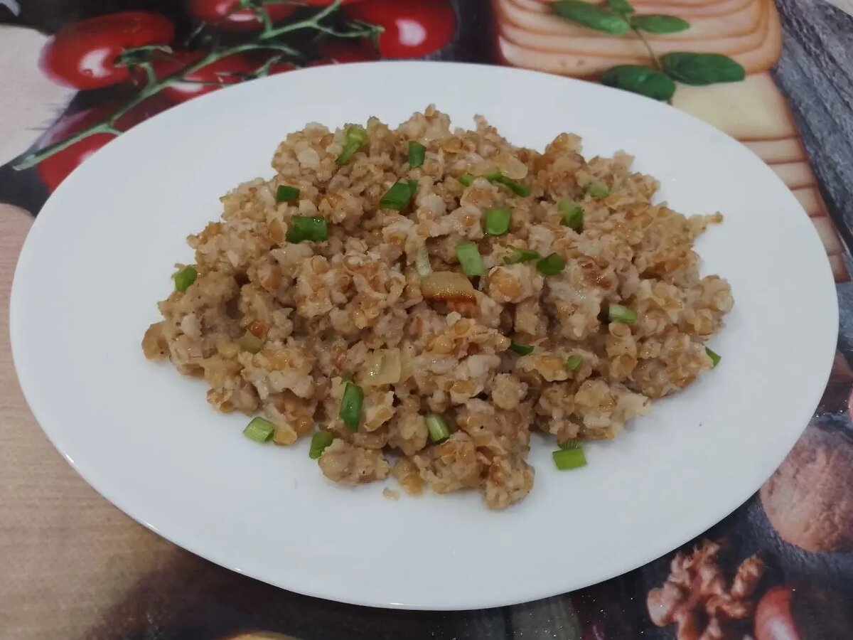 Пшенная каша с мясом