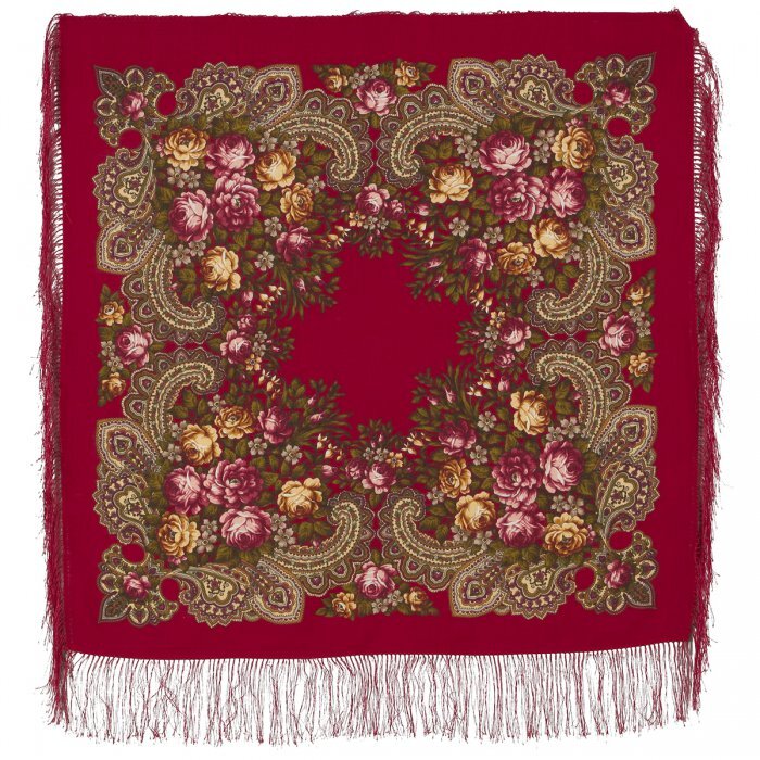 Так выглядит платок «Незнакомка», открывший счет побед «Павловопосадской платочной мануфактуры» в Новосибирске. Изображение platki.ru.