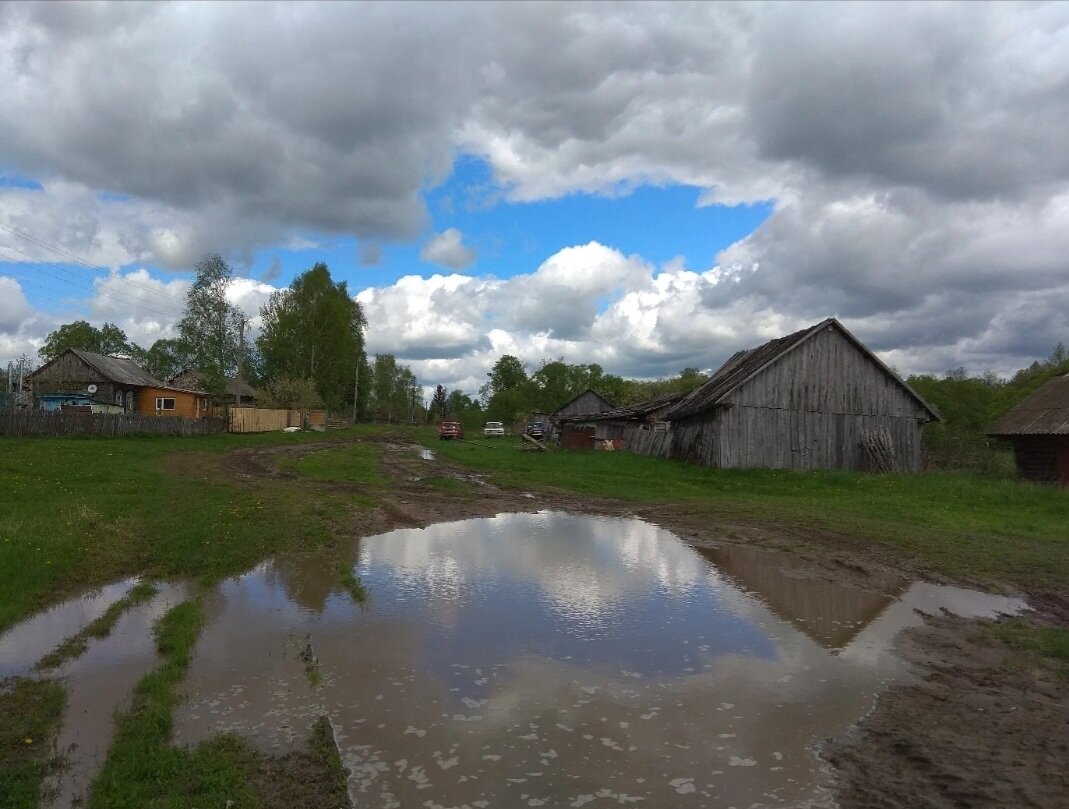 Обычная дорога в нашей деревне