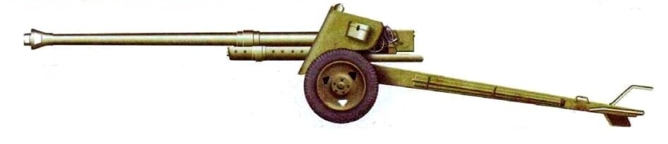 Пушки ПТО войсковой артиллерии Пушка противотанковая - это артиллерийское орудие, предназначенное для поражения танков и других подвижных бронированных целей.-8