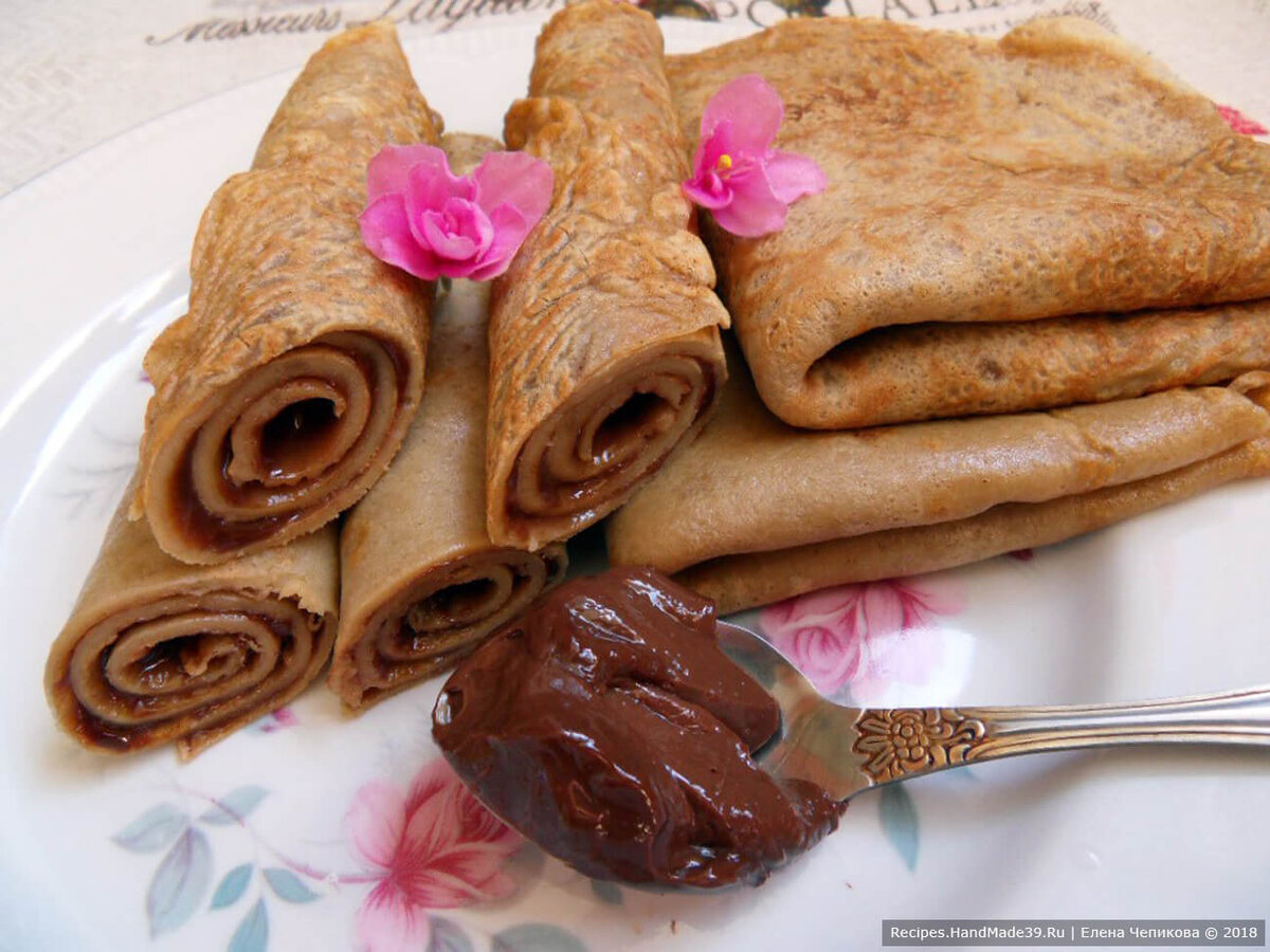 Кофейные блины с начинкой – пошаговый кулинарный рецепт с фото