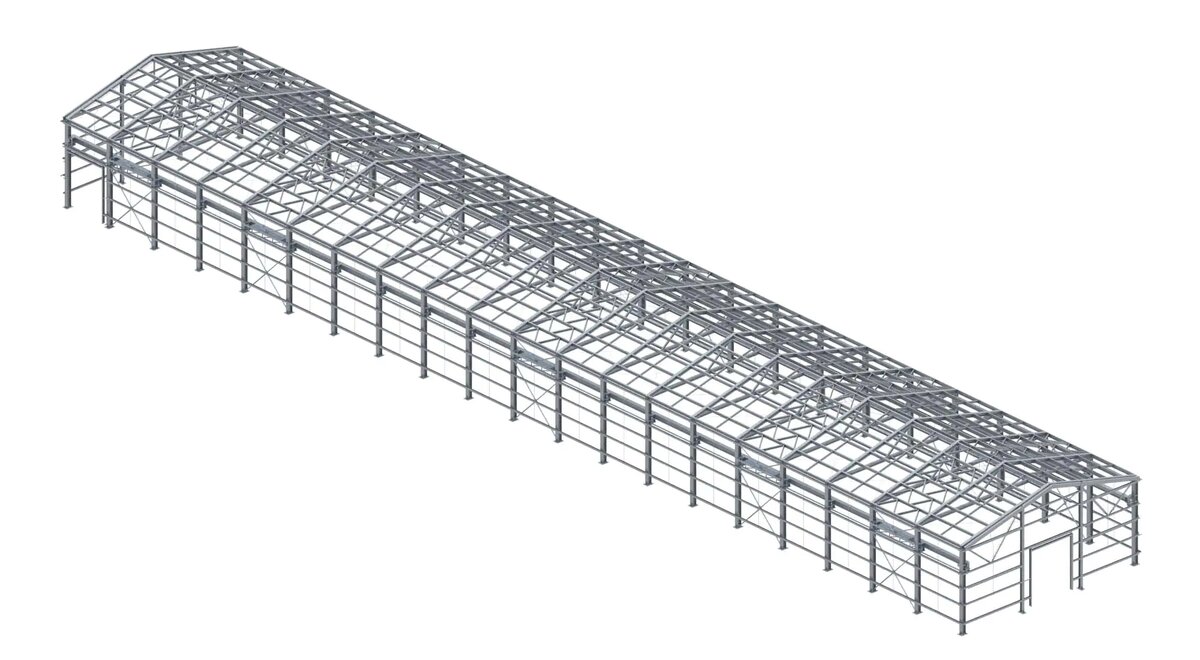 Каркас кранового здания 18х100х7 м