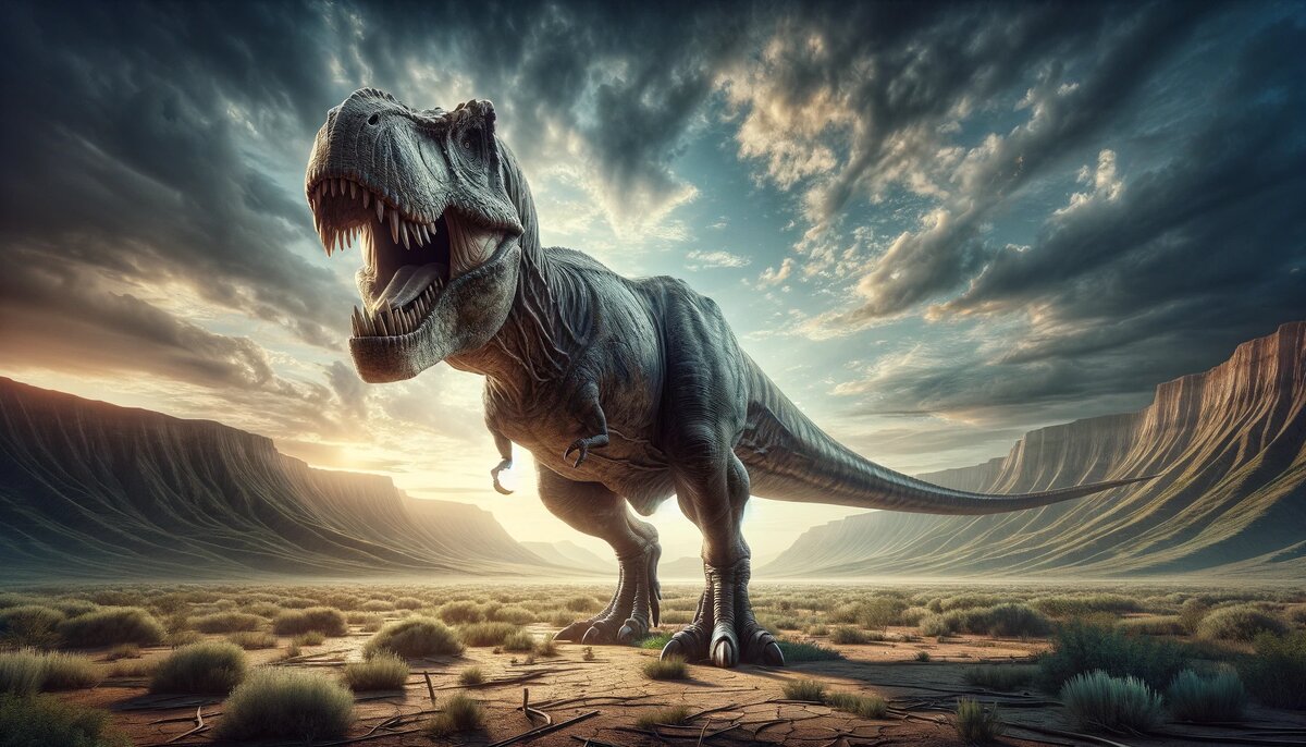 Тираннозавр - самый грозный тяжеловес среди плотоядных динозавров
