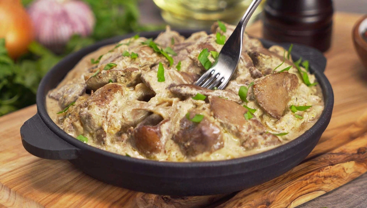 печеночный торт рецепт на сковороде из говяжьей