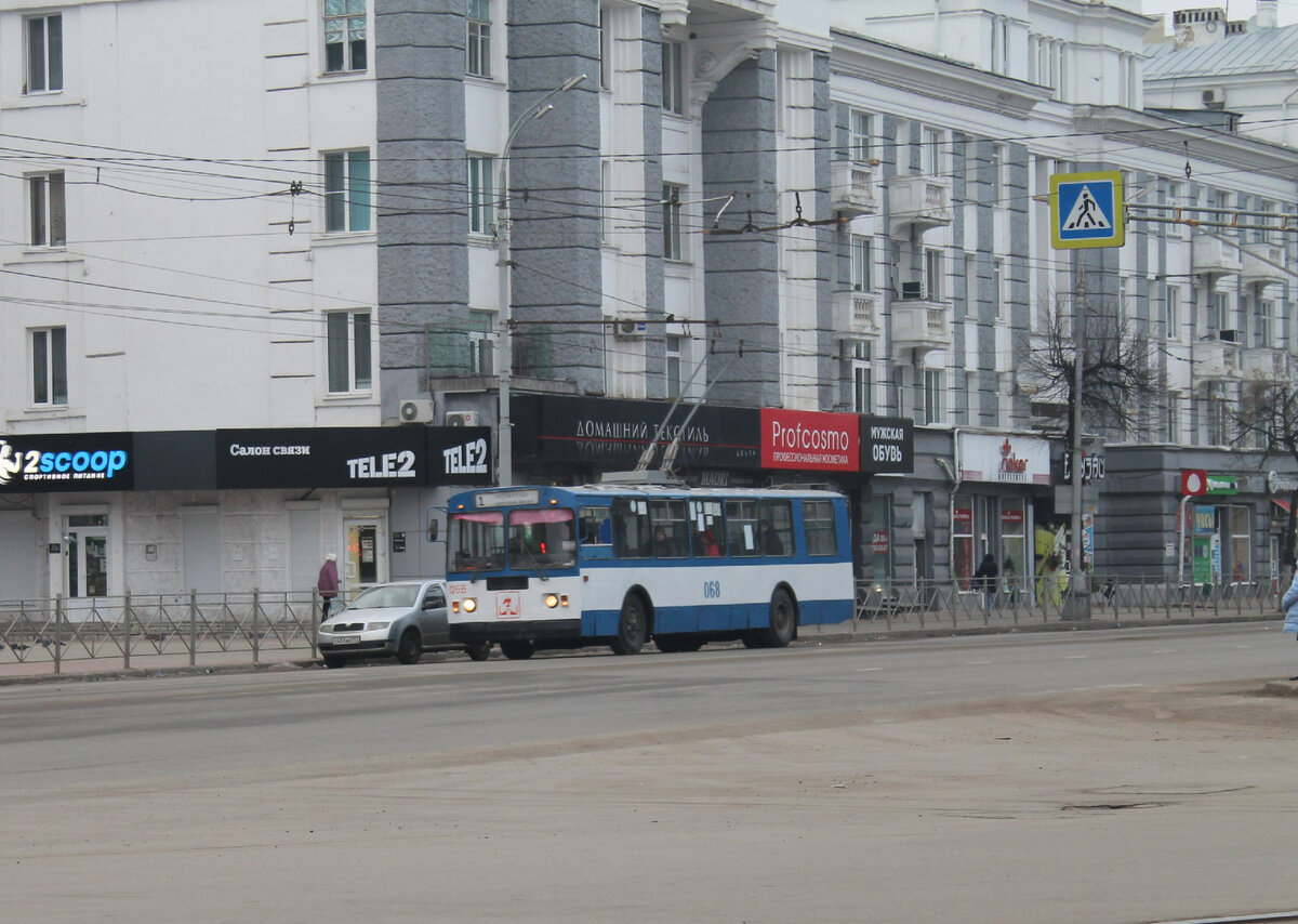 Московская ул., троллейбус ЗиУ-682Г-016 [Г0М], маршрут № 1