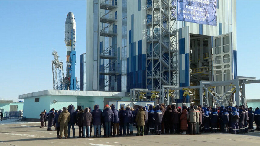 Ракета на космодроме восточный
