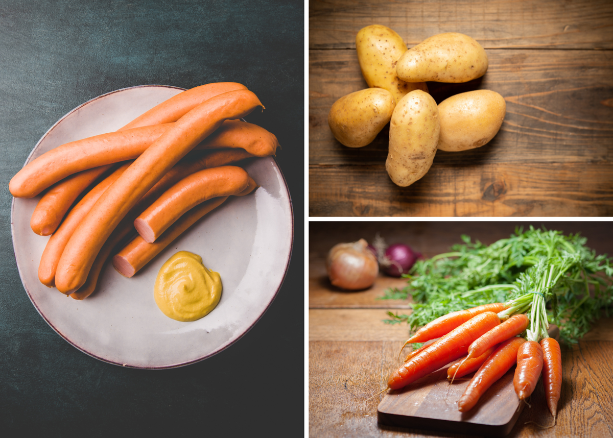 Сосиски. Суп с сосисками. Овощной суп с сосисками. Рецепт супа. Суп.