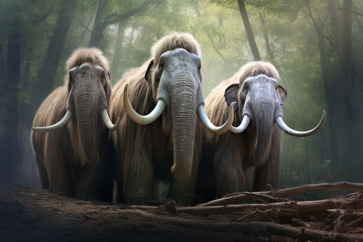 Мастодонты - давно вымершие животные, напоминающие современных слонов. Они населяли Землю миллионы лет назад. Размеры этих гигантов были впечатляющими, некоторые достигали трёх метров в высоту.