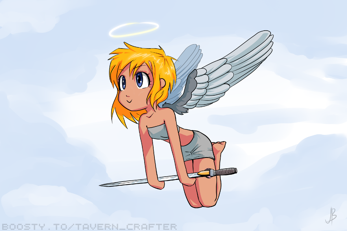 Кто это? Ангелочек, летит на встречу приключениям. Уиии!!!