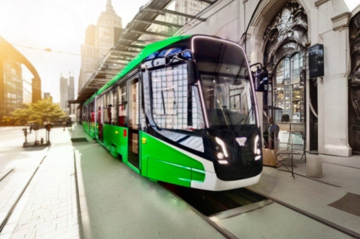    В Челябинской области новый трехсекционный трамвай назвали в честь звезды