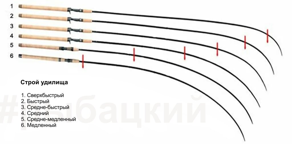Строй удилища наряду с такими показателями, как тест и длина, имеет важное значение при выборе снасти.