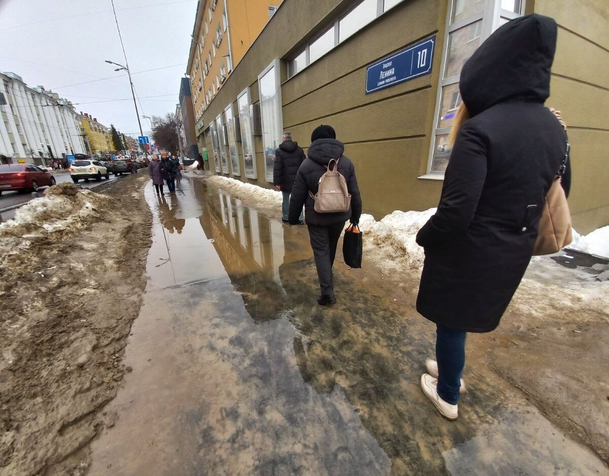    Петрозаводск выглядит неприглядно в преддверии весны: грязный снег, фекалии, лужиКсения Сорокина