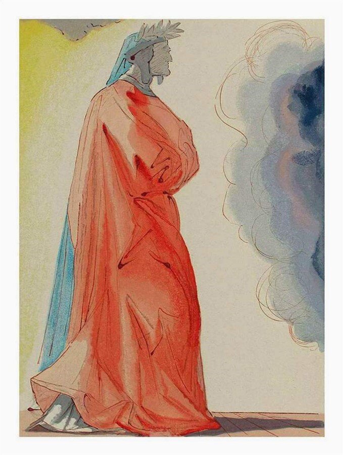 Иллюстрации Сальвадора Дали к «Божественной комедии». Рай.
