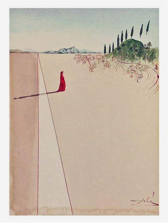 Иллюстрации Сальвадора Дали к «Божественной комедии». Ад.
