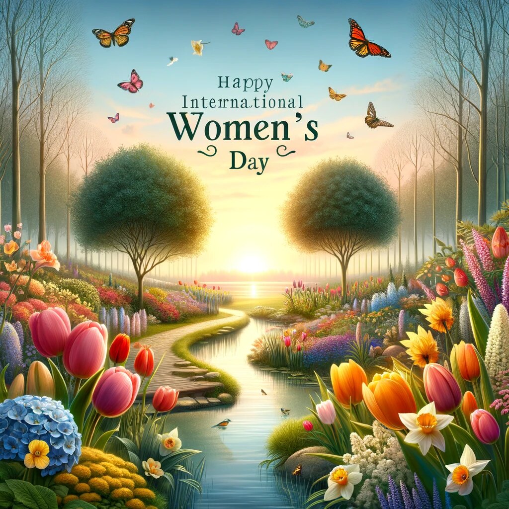 Яркая и необычная открытка к 8 марта