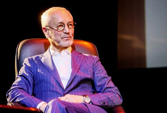   Художественный руководитель Театра Луны актер Евгений Герасимов на вечере, посвященном 60-летию своей творческой деятельности