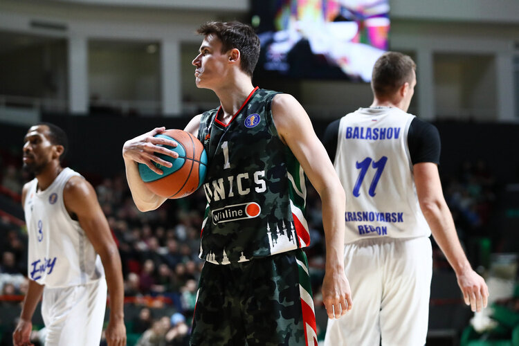 УНИКС стартовал во втором этапе регулярного чемпионата с победы над «Енисеем» 107:84 Фото: unics.ru
