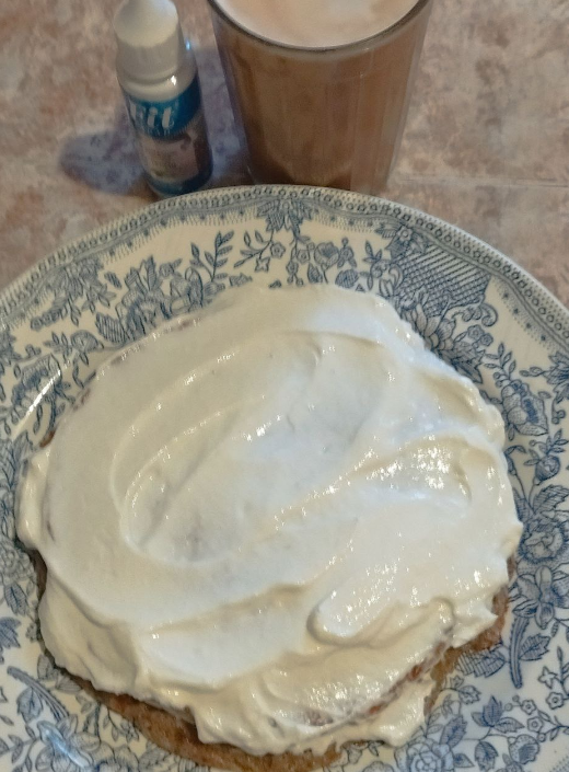 овсяноблин с корицей и творогом в 2 слоя