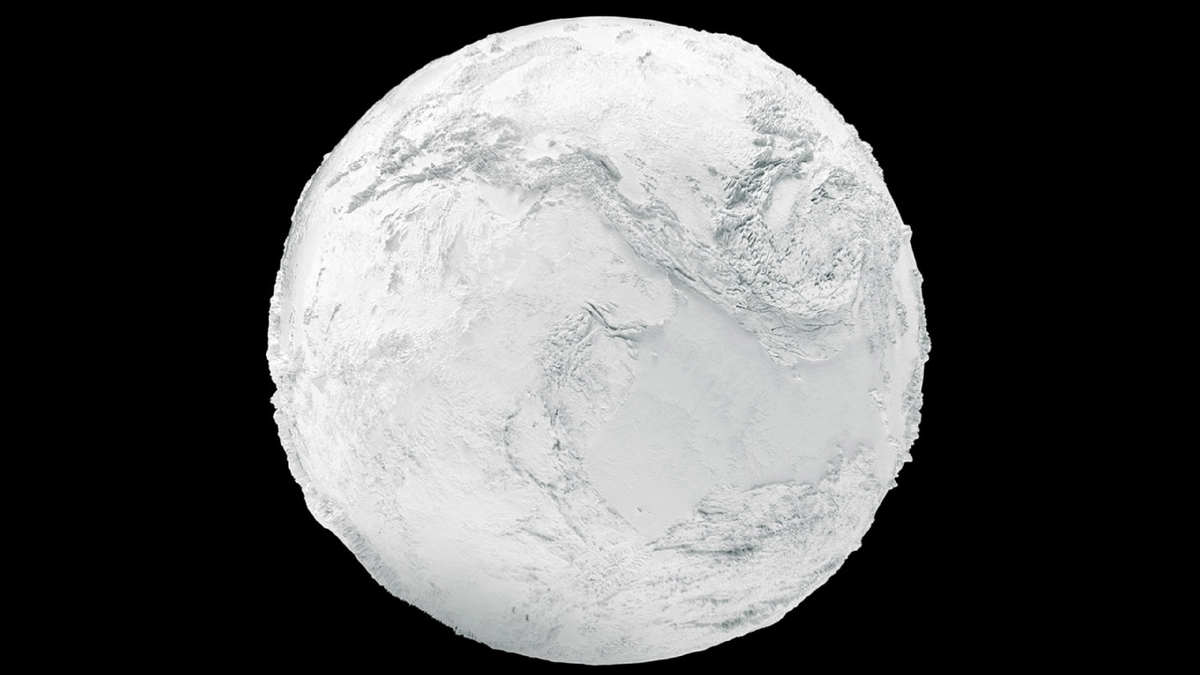 "Земля-снежок" во время Стертского оледенения. В таком виде она жила 57 млн лет