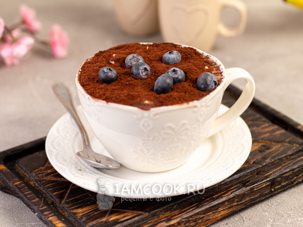 Тирамису за считанные минуты и без дорогого печенья (почти ПП)