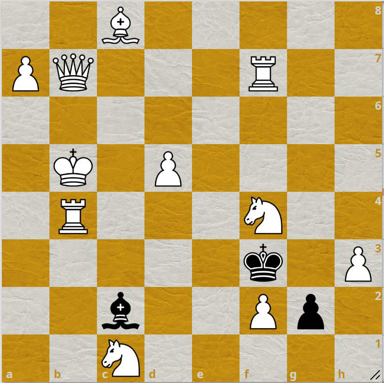 1. м1, ход белых