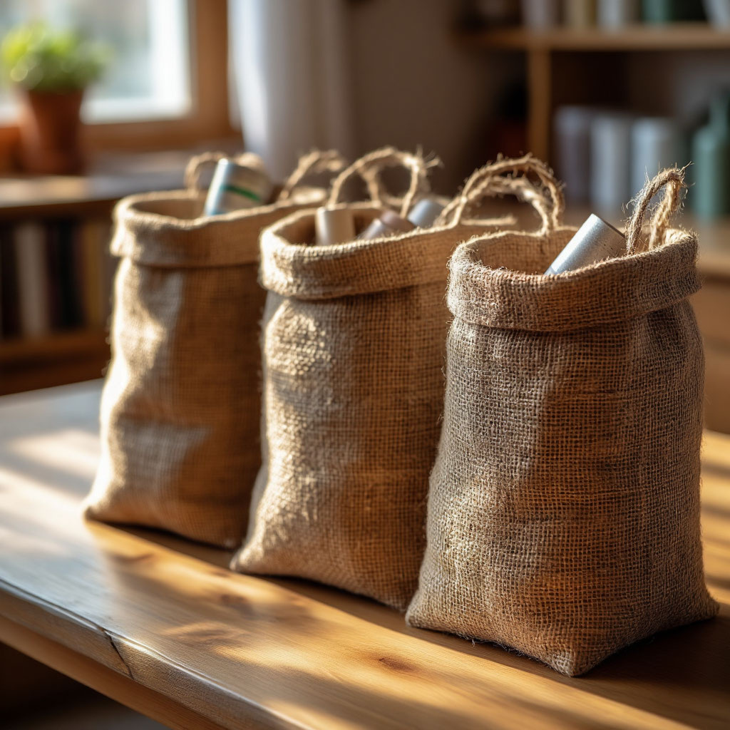 Главной особенностью джута является его дешивизна (при высокой прочности и экологичности), именно по этому его так часто используют как упаковачный материал