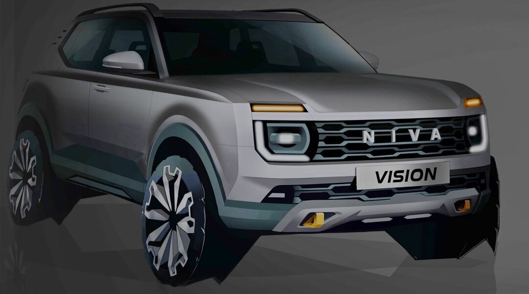 Тизер простой (базовой) Нивы, которая должна была во многом повторять Дастер и о которой мы подробно поговорили в 1-ой части нашей статьи.