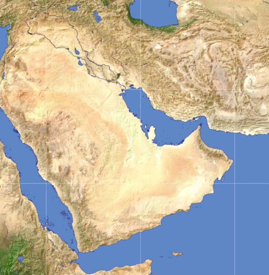 Аравийский полуостров. Материал из сети.