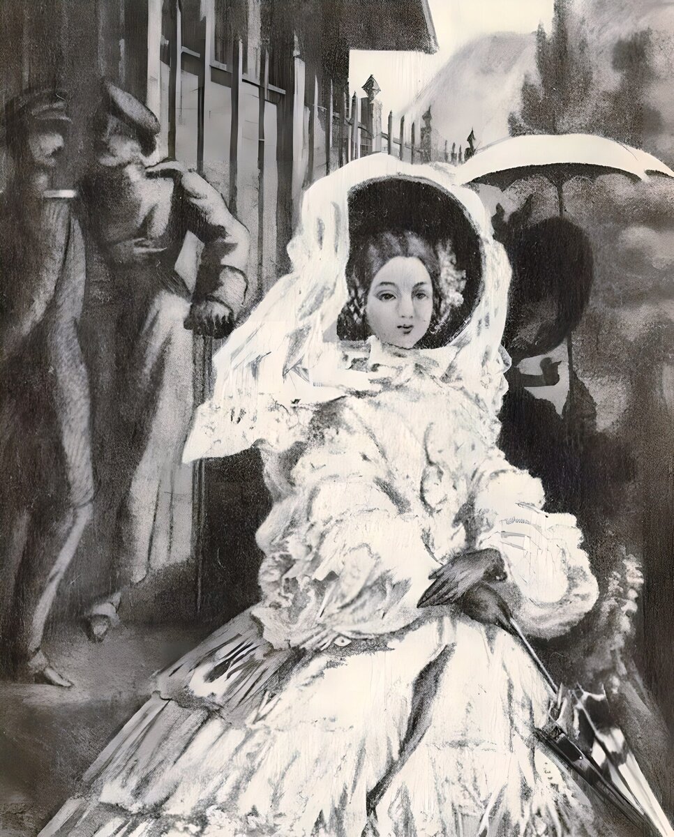 Иллюстрация к роману М.Ю. Лермонтова "Герой нашего времени"