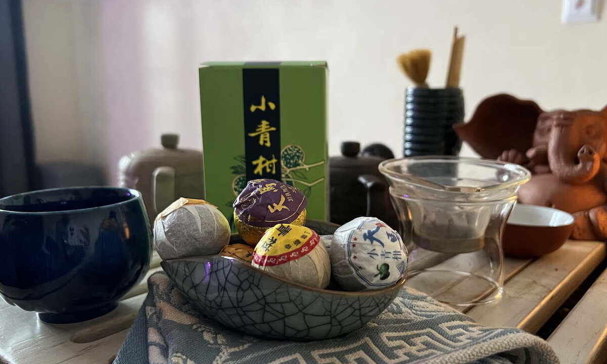 Пуэр шу в мандарине из провинции Гуандун Сяо Тьсинг Ган